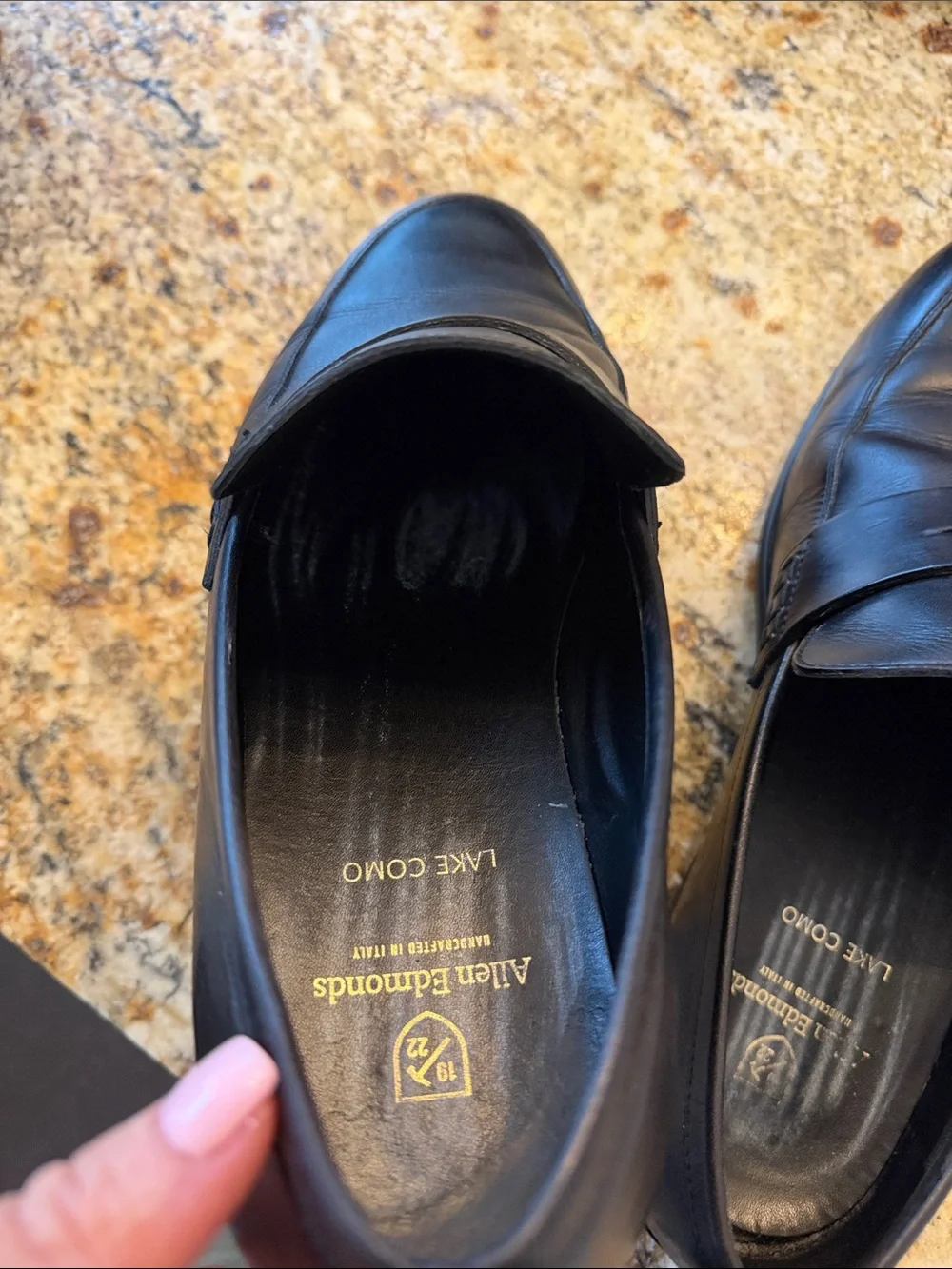Allen Edmonds Black Leather Penny Loafers